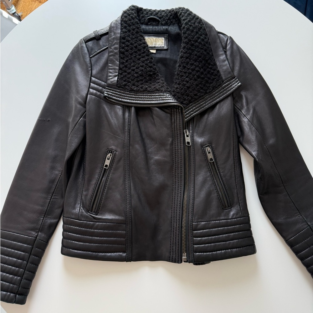 Michael Kors Black Leather Jacket